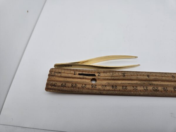 KL-1285-10-3316 Slanted Tweezer 4 IN SS Gold