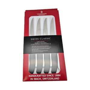 Victorinox 6.7233.20-X1 Swiss Classic Steak Knives with Black Handles Set of 4