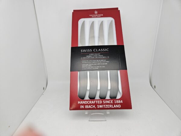 Victorinox 6.7233.20-X1 Swiss Classic Steak Knives with Black Handles Set of 4