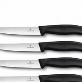 Victorinox 6.7233.20-X1 Swiss Classic Steak Knives with Black Handles Set of 4