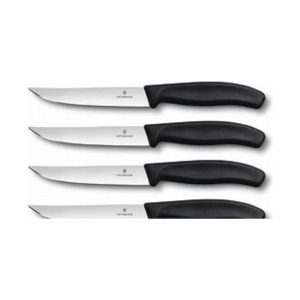 Victorinox 6.7233.20-X1 Swiss Classic Steak Knives with Black Handles Set of 4