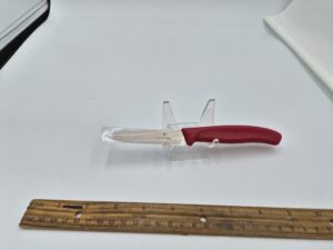 Victorinox Swiss Classic 6.7631 Paring Knife 3.25-IN with Wavy Edge and Red Handle